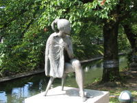 松川べり彫刻公園の彫刻